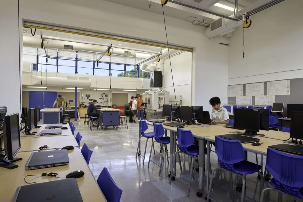 Maker space and computer lab at Alhambra High School